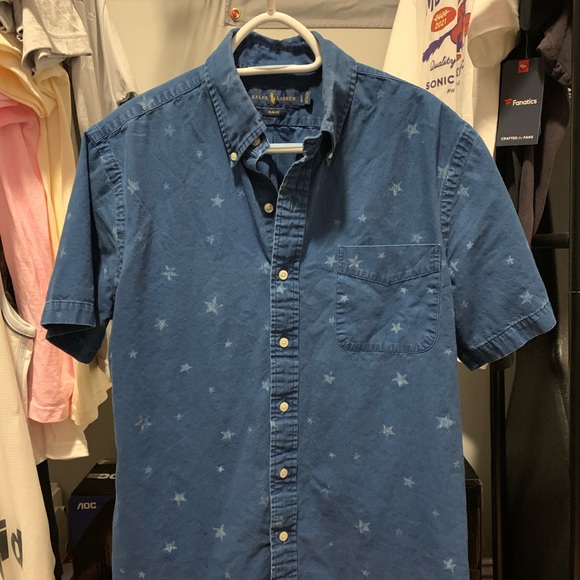 Polo Ralph Lauren Button Up shirt with stars - Picture 2 of 4
